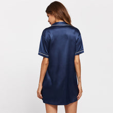 Gwyneth Collared Nightgown V-Neck Shirt