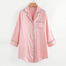 Jacqueline Collared Satin Pyjama Shirt