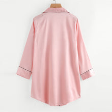 Jacqueline Collared Satin Pyjama Shirt