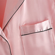 Jacqueline Collared Satin Pyjama Shirt